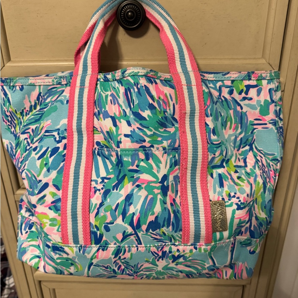 Lilly Pulitzer Colorful Patterned Tote Bag